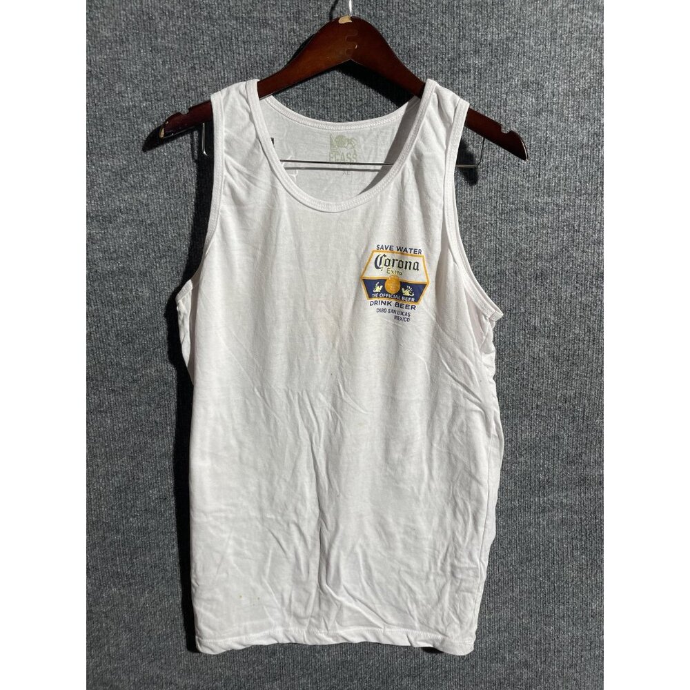 Corona Save Water Shirt Mens XL White Cabo San Lucas Mexico Beer Tank Top